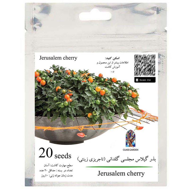 بذر گیلاس مجلسی تاجریزی زینتی گرد گلس گاردن مدل GL20