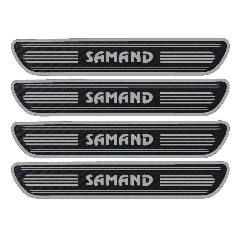 برچسب پارکابی خودرو مهدیار مدل  کربن کد sp112 مناسب برای سمند بسته 4 عددی