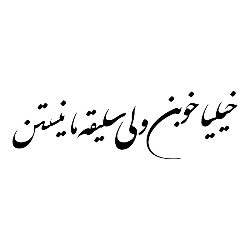 برچسب بدنه خودرو طرح خیلیا خوبن ولی سلیقه ما نیستن کد MT-B169