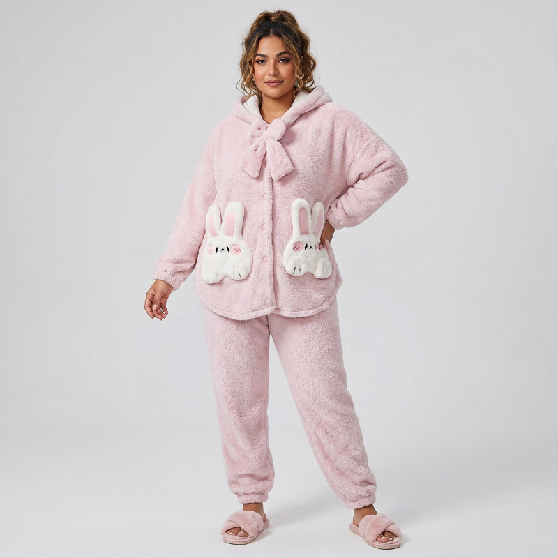 ست سویشرت و شلوار زنانه مدل British Bunny