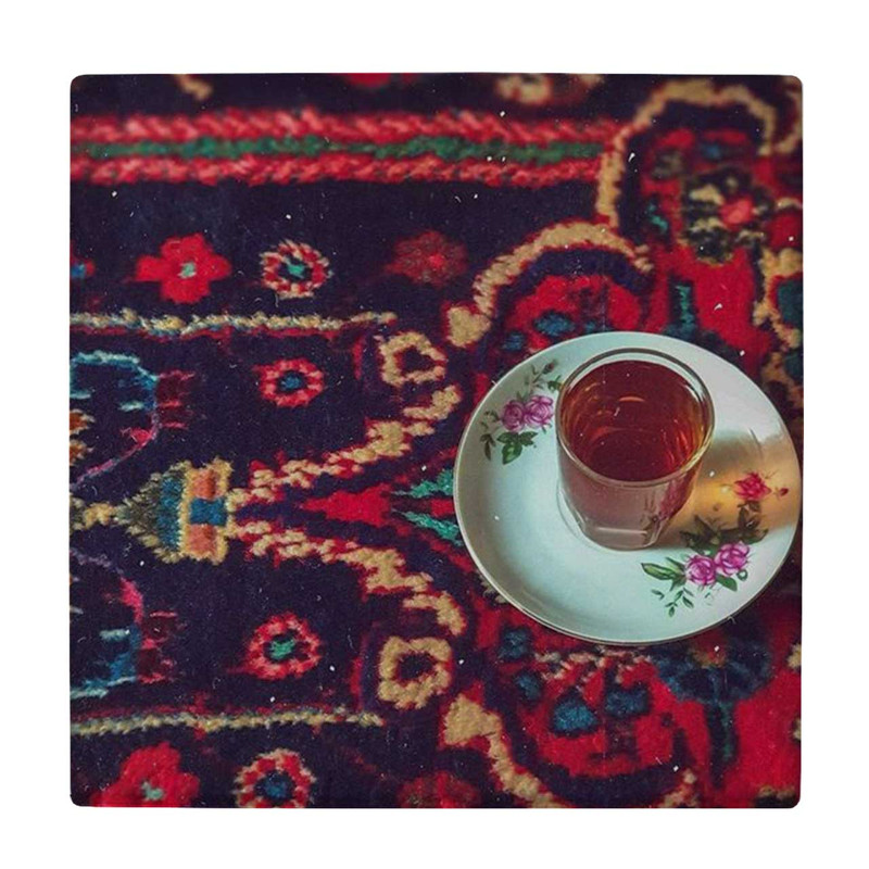 زیر لیوانی  طرح استکان و نعلبکی چایی کد    4557522_3116