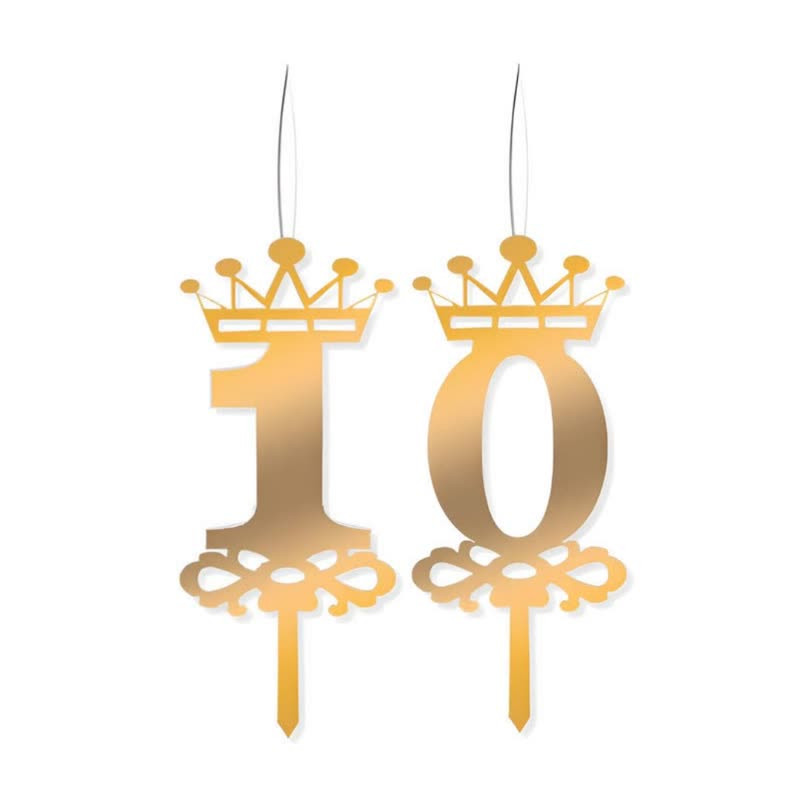 شمع تولد مدل عدد 10 یا 01