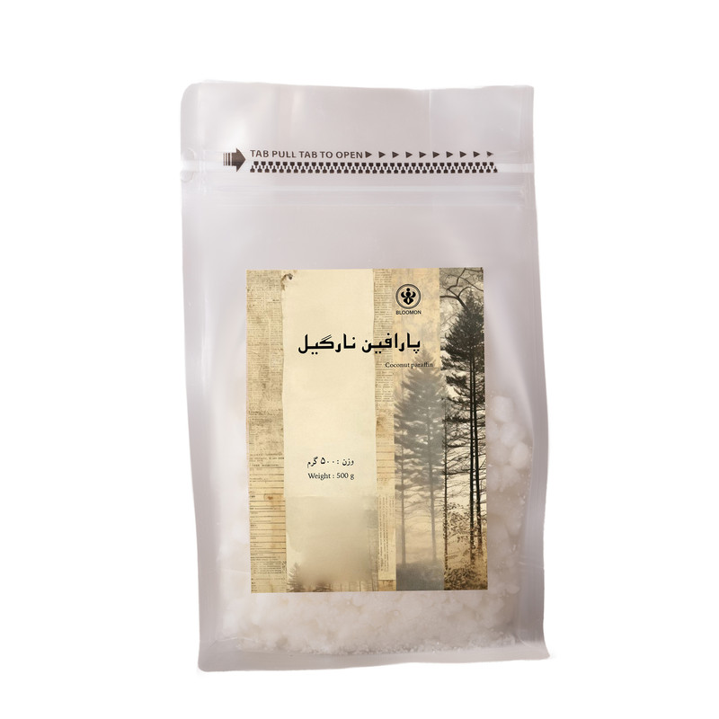 پارافین جامد شمع مدل معطر نارگیل وزن 500 گرم