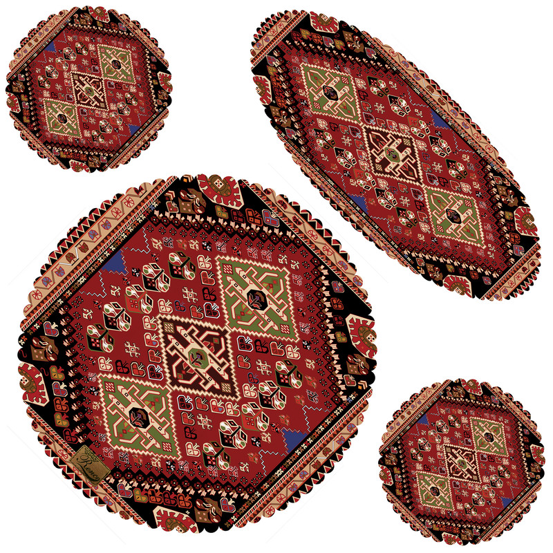 ست رومیزی 4 تکه رنس مدل SS32-42453