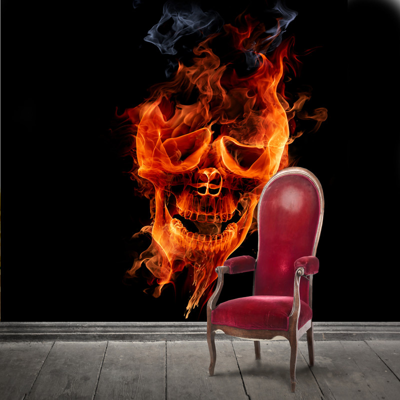 پوستر دیواری طرح بلک لایت کد FIRE1