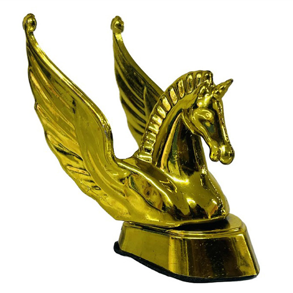 آرم تزئینی گلگیر جلو موتورسیکلت وارون مدل اسب کد W-78-GLD مناسب برای هوندا