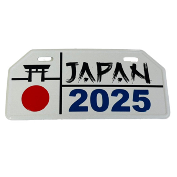 پلاک تزیینی موتور سیکلت وارون مدل A-106-JPN-WH
