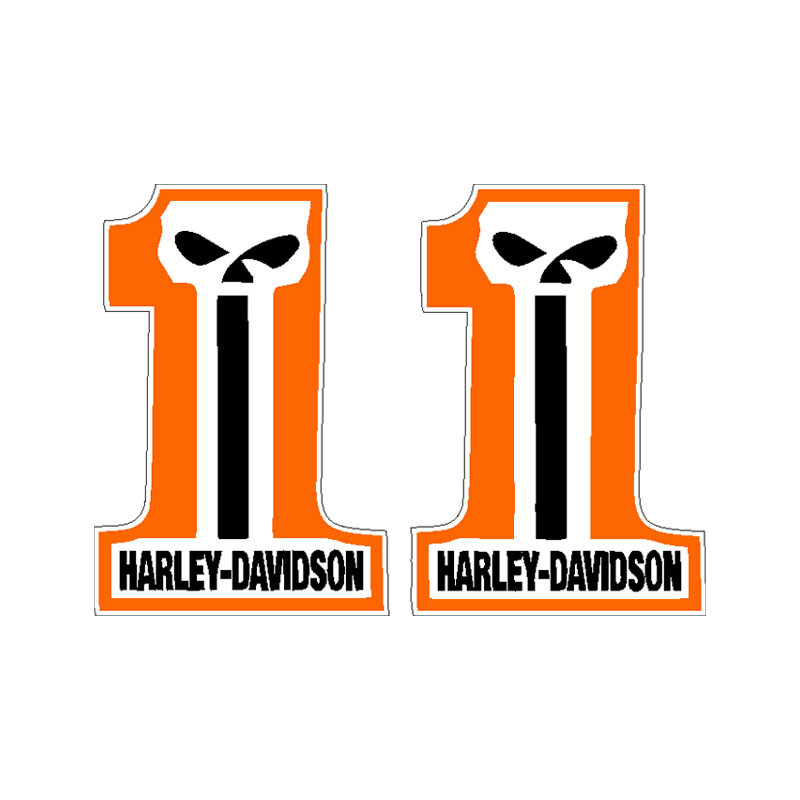 برچسب کلاه کاسکت رایسان طرح 1 HARLEY-DAVIDSON کد He007 بسته دو عددی
